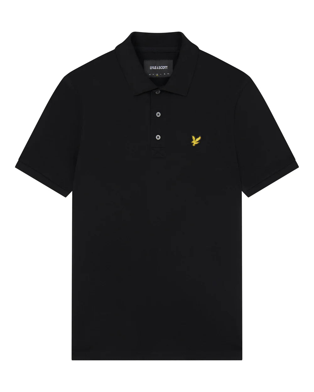 Plain Polo Shirt, Black - Lyle&Scott