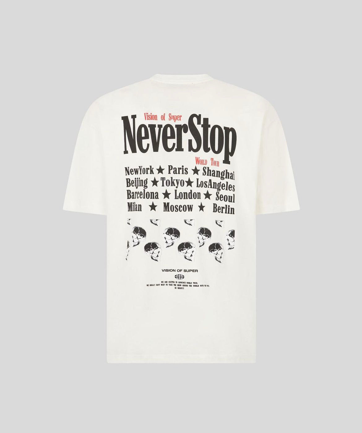 T-shirt Skull, White - Vision Of Super