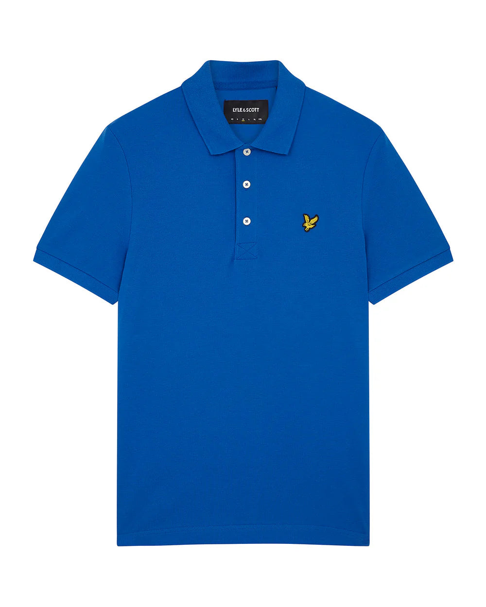 Plain Polo Shirt, Bright Blue - Lyle&Scott