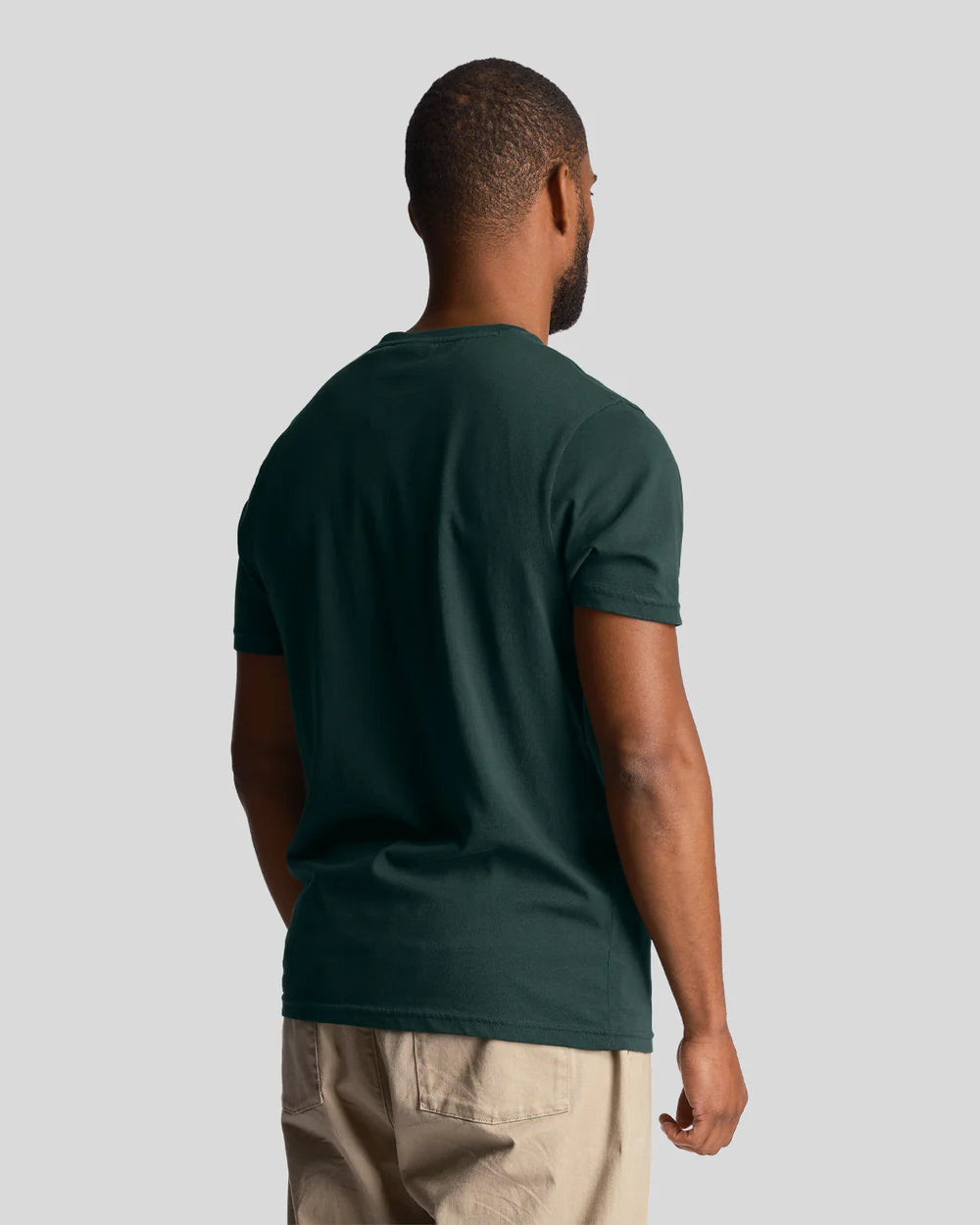 Plain T-shirt, Dark Green - Lyle&Scott