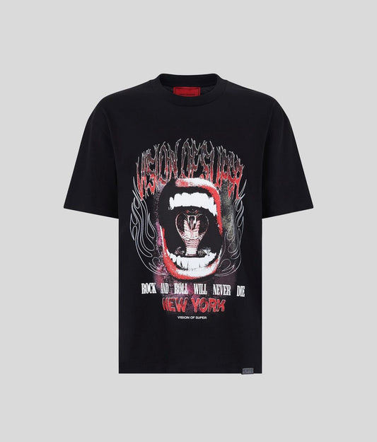 T-shirt Cobra Mouth Print - Vision Of Super