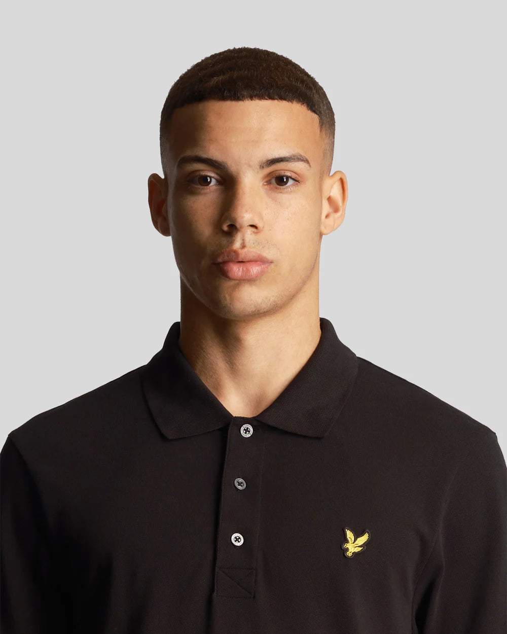 Plain Polo Shirt, Black - Lyle&Scott