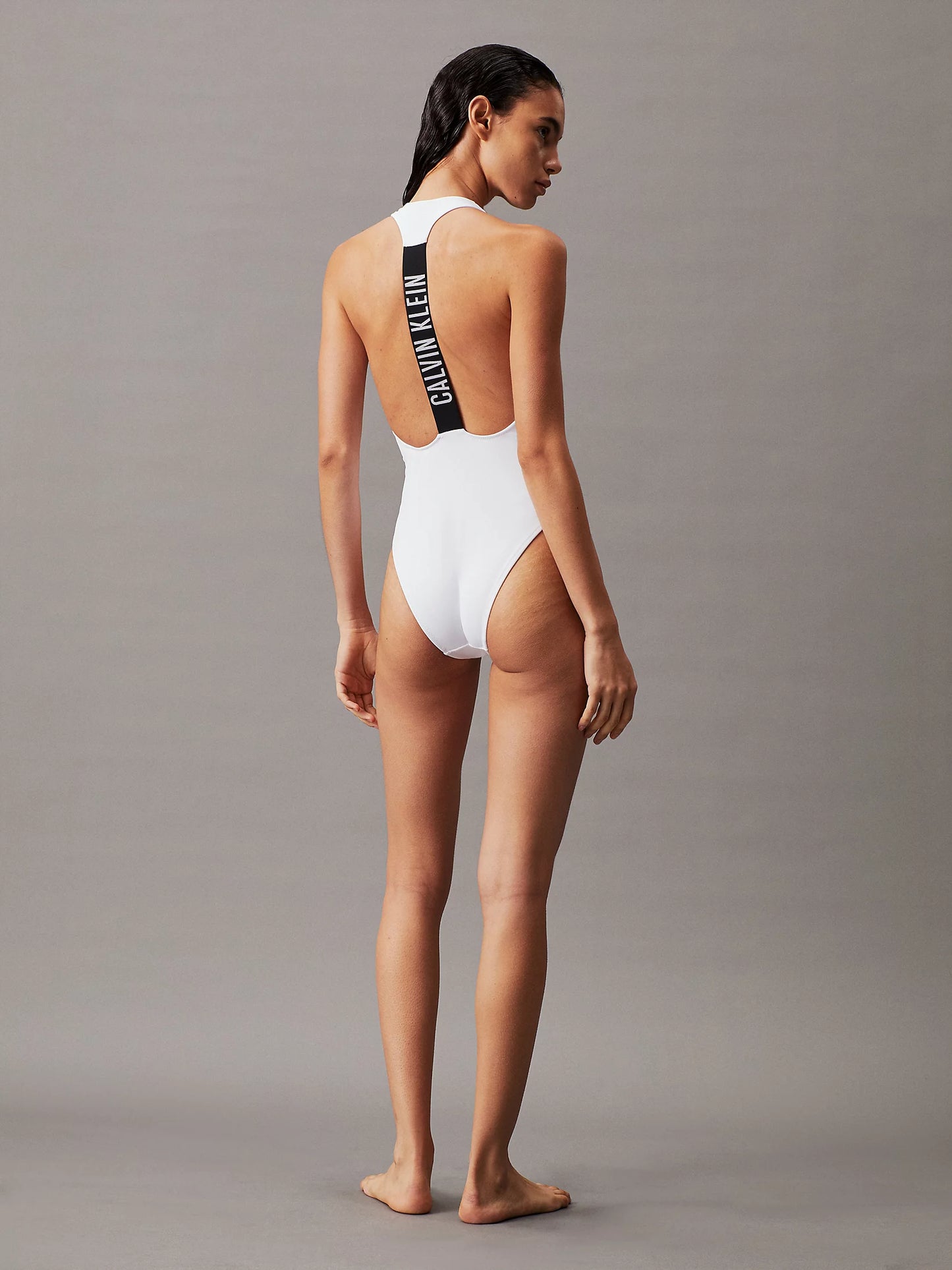 Costume Intero Zip, White - Calvin Klein