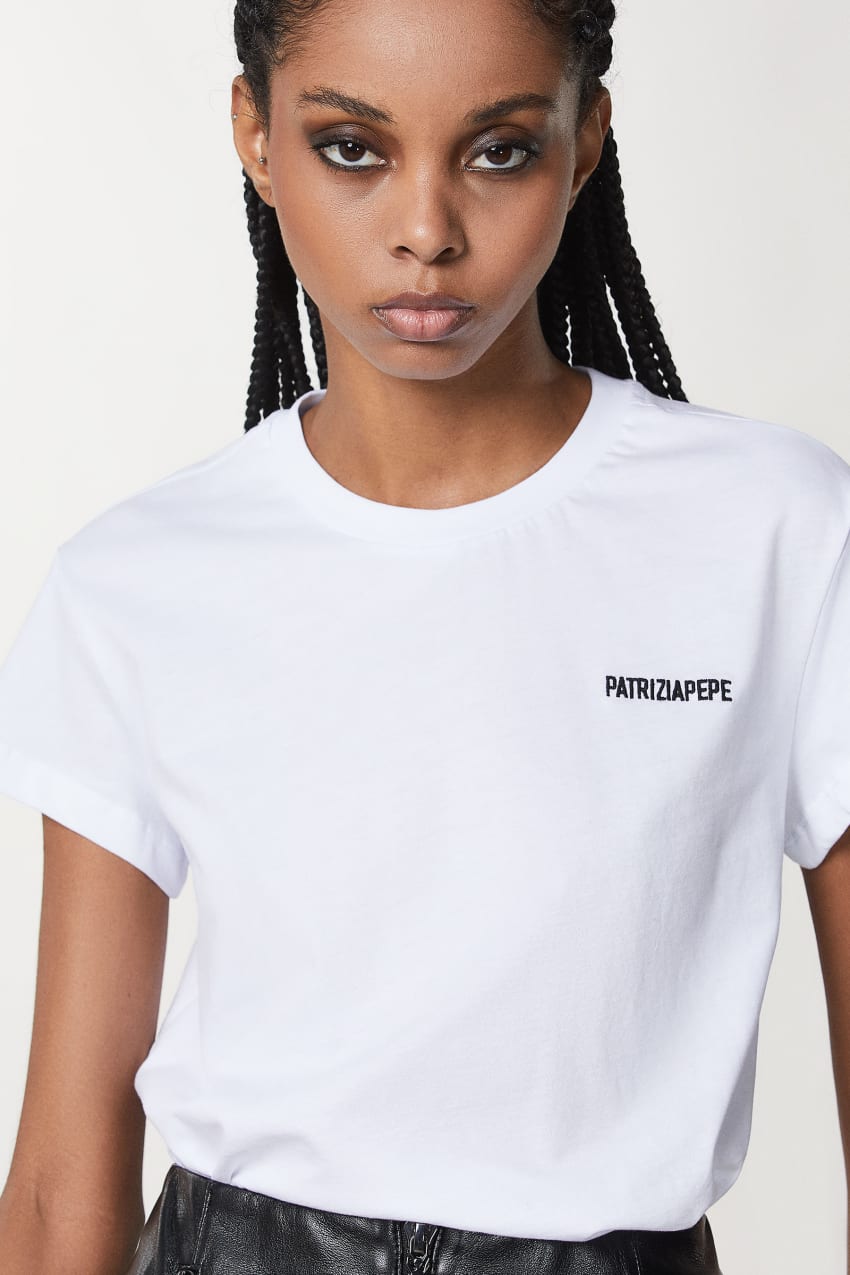 T-shirt Minimal Logo - Patrizia Pepe