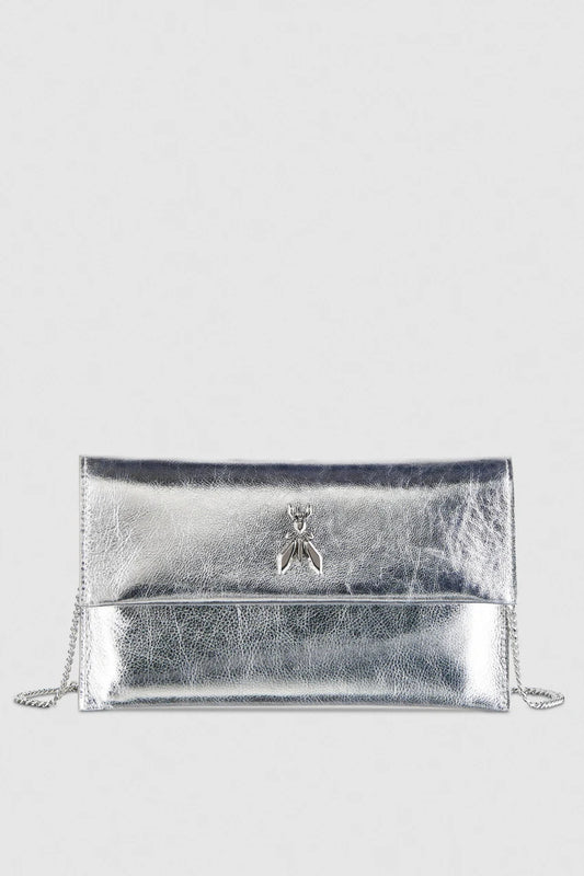 Fly Shiny Pochette, Silver- Patrizia Pepe