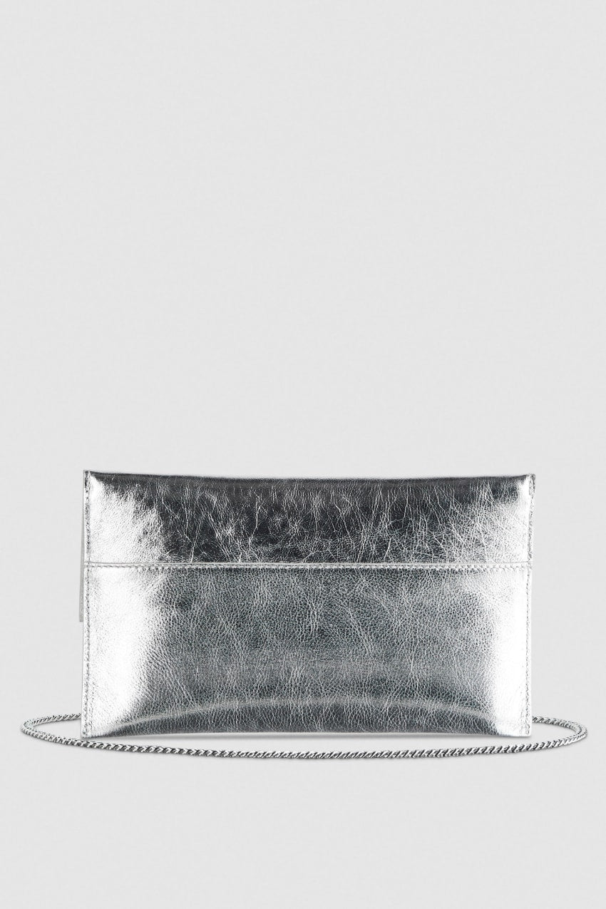 Fly Shiny Pochette, Silver- Patrizia Pepe