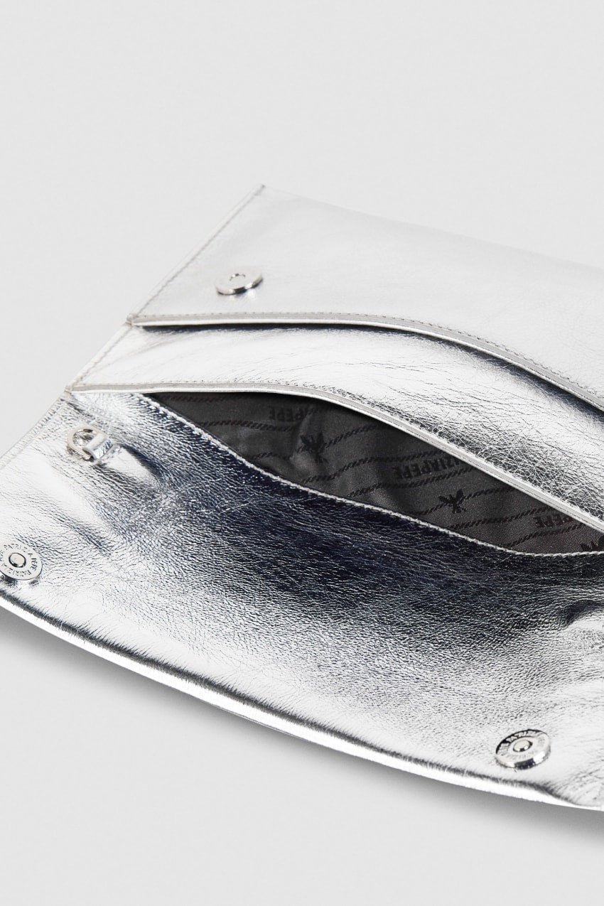 Fly Shiny Pochette, Silver- Patrizia Pepe