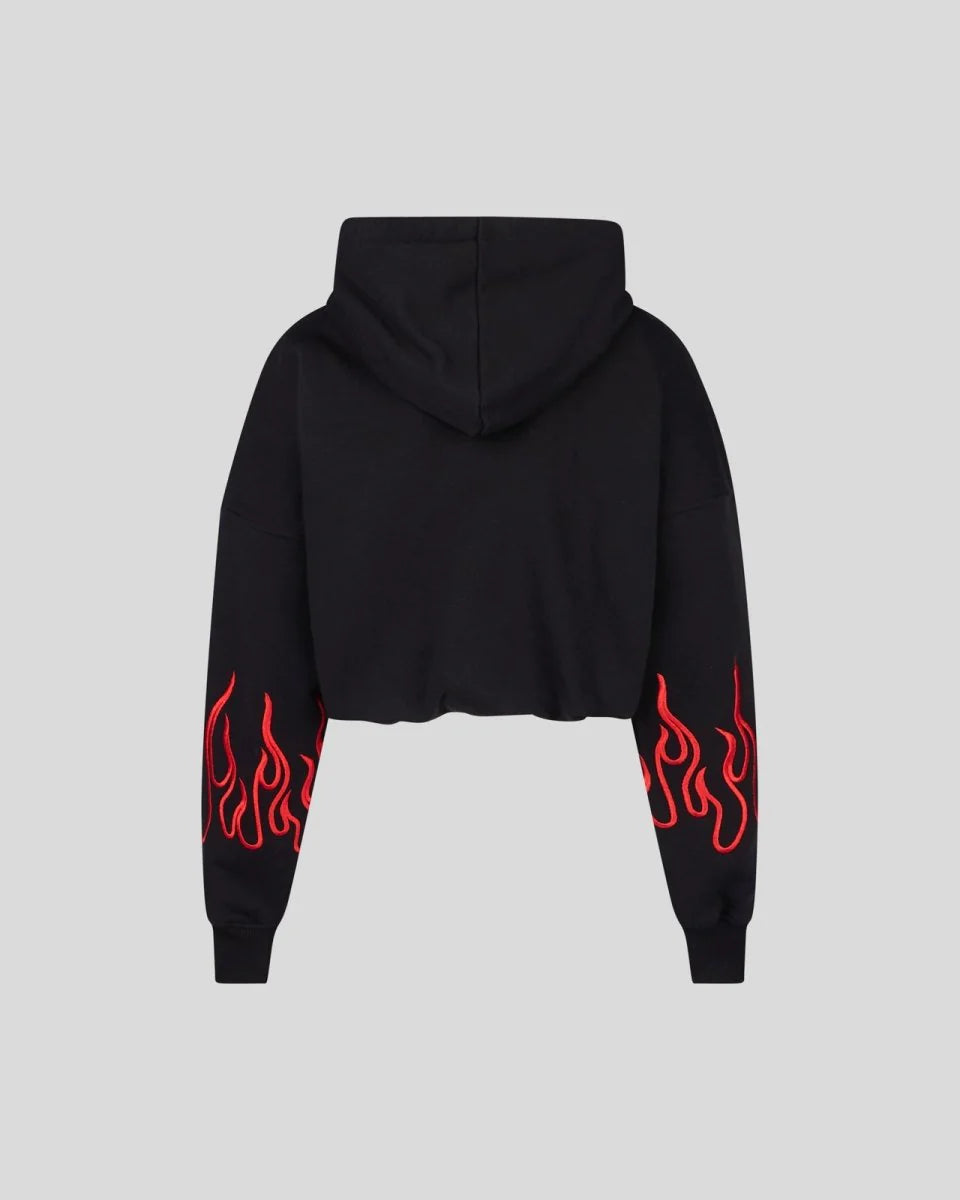 Crop Hoodie Flame - Vision Of Super