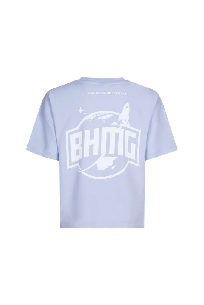 T-shirt Crop Woman, Light Blue - BHMG - fly-chic21