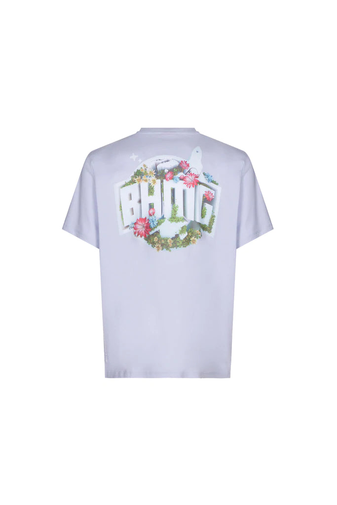 T-shirt Light Blue Flowers BHMG - fly-chic21