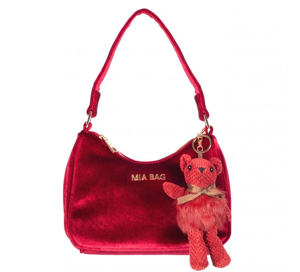 Borsa a spalla, Rosso - Mia Bag - fly-chic21