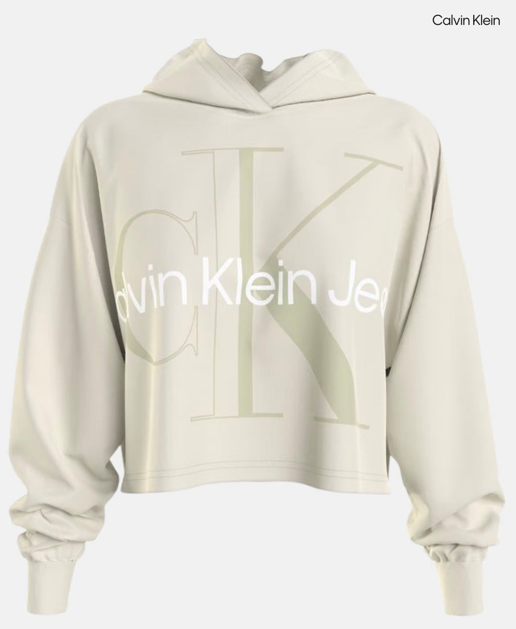 Hoodie Leather Beige - Calvin Klein Jeans